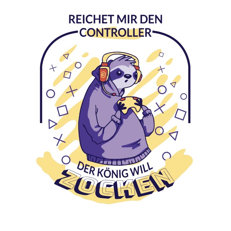 Gamer Gaming Spruch Reichet Mir Den Controller