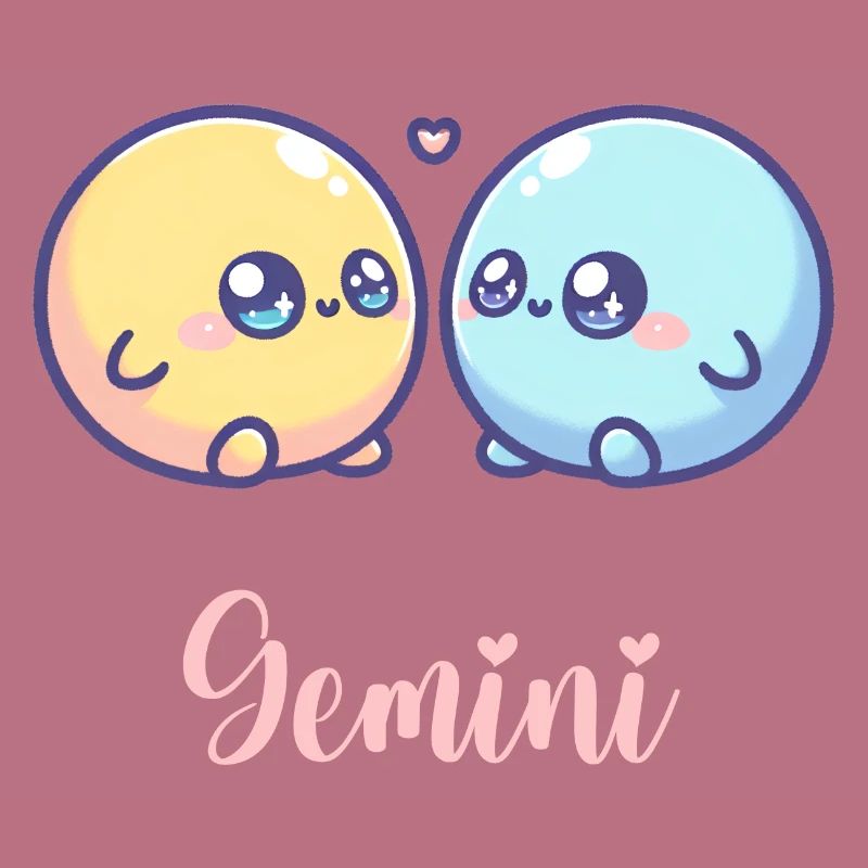 Süße Gemini Sternzeichen Astrologie Geschenk