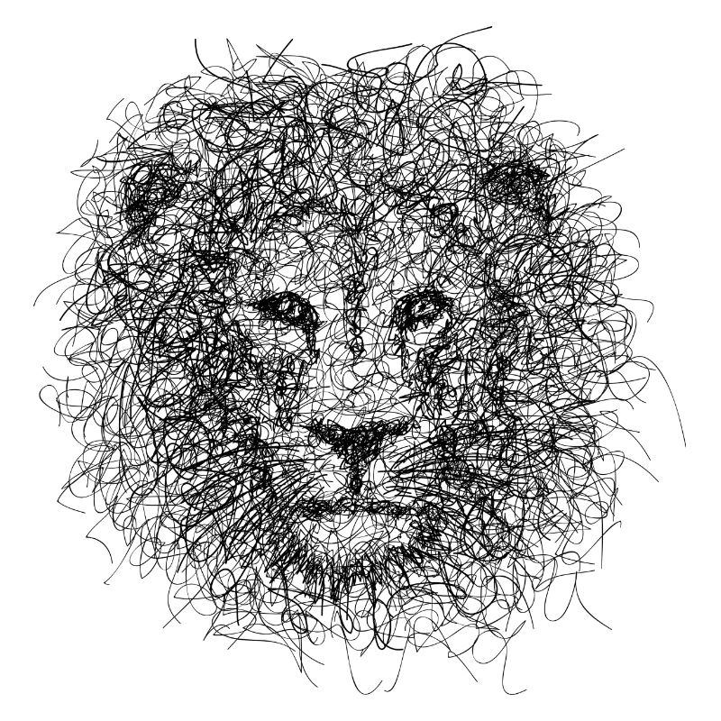 Lion Scribble