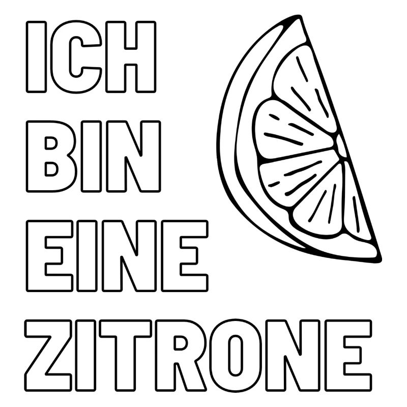 Ich bin eine Zitrone