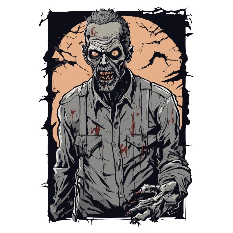Zombie Comic Illustration