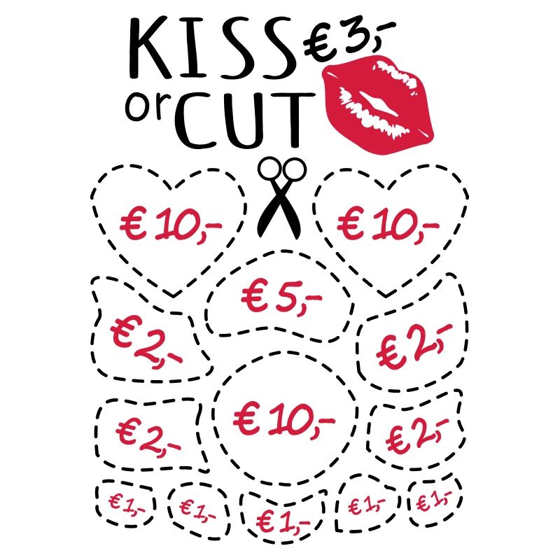 Junggesellenabschied Küssen oder Ausschneiden