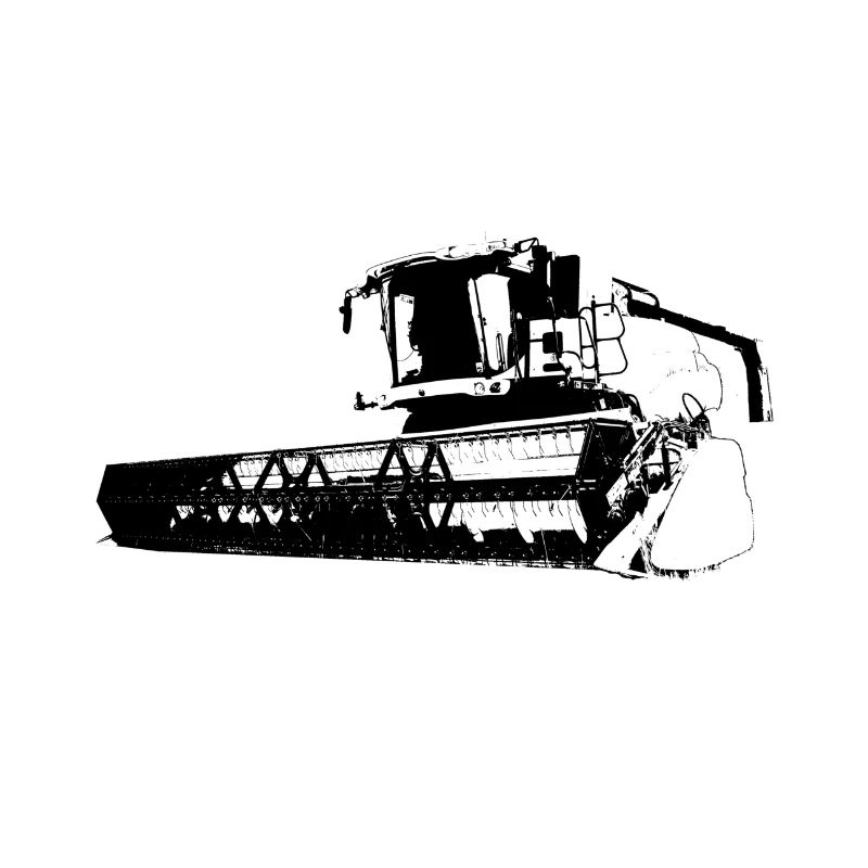 Combine grain corn thresh farmer