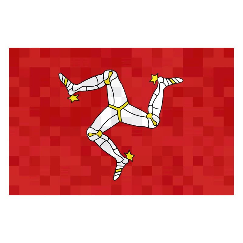 Drapeau de l’île de Man Triskele Drapeau de l’île de Man