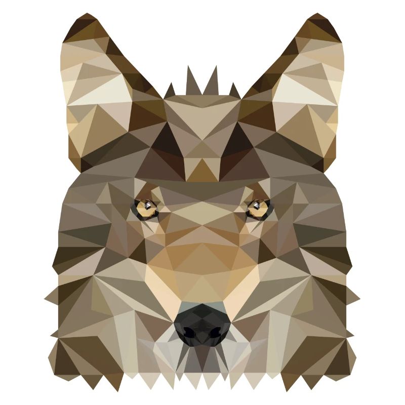 Wolf Polygon Style
