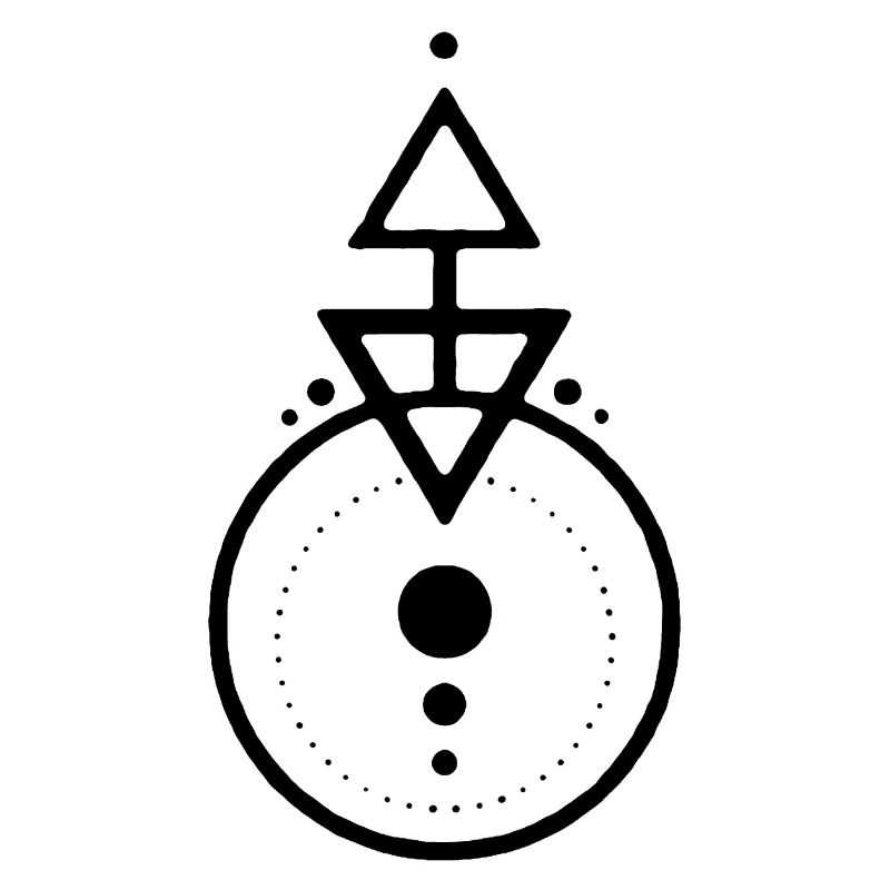 Black geometric design
