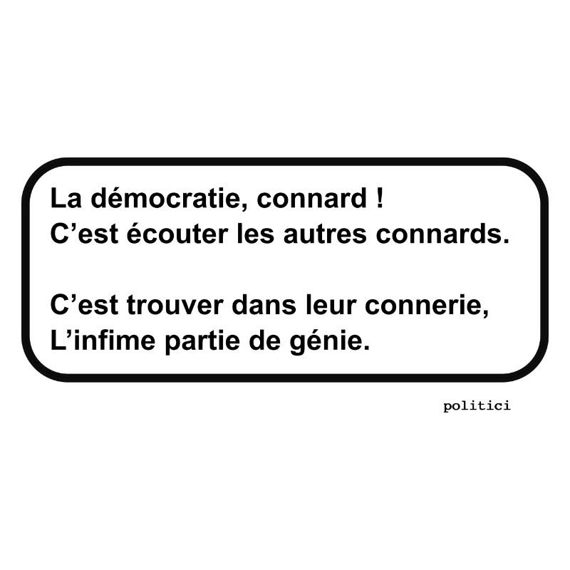 Stronzo della democrazia!