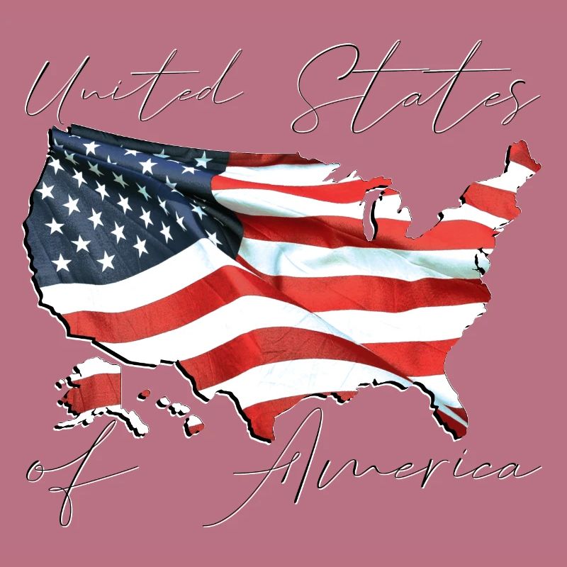 États-Unis | Drapeau réel | Flag Map Script