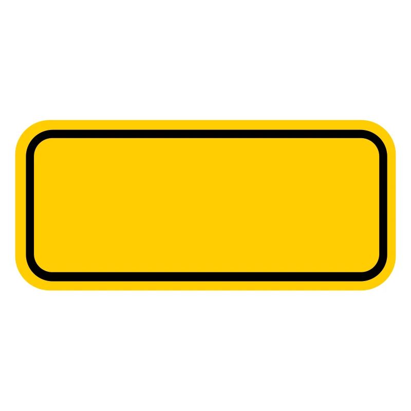 Ortsschild Vorlage Leer Schild blank Ortstafel