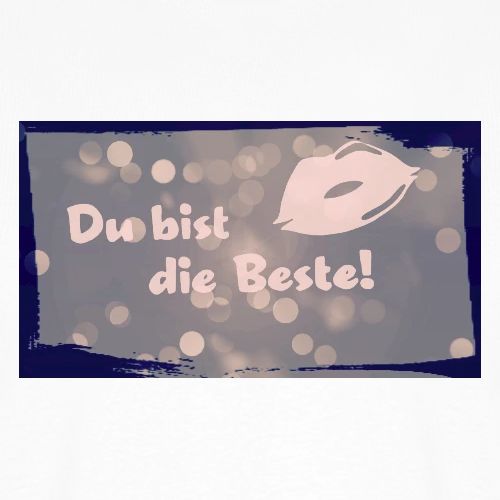 Du bist die Beste! Symbol und Muster