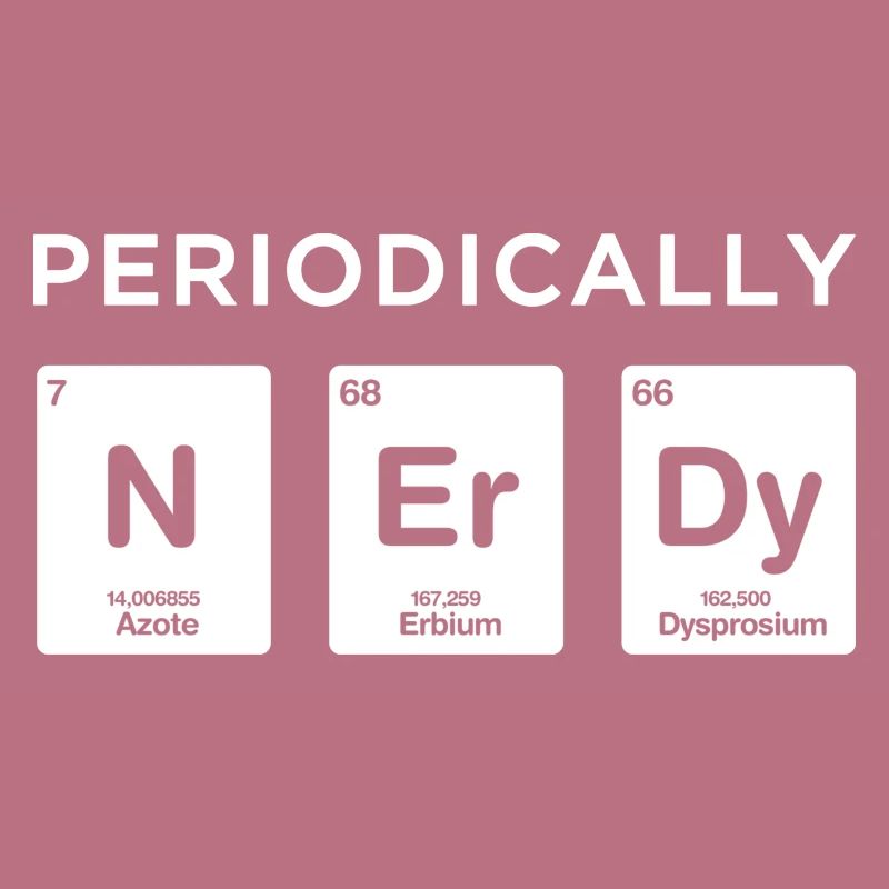 Nerdy Periodic table Nerd Science Elements Chemist