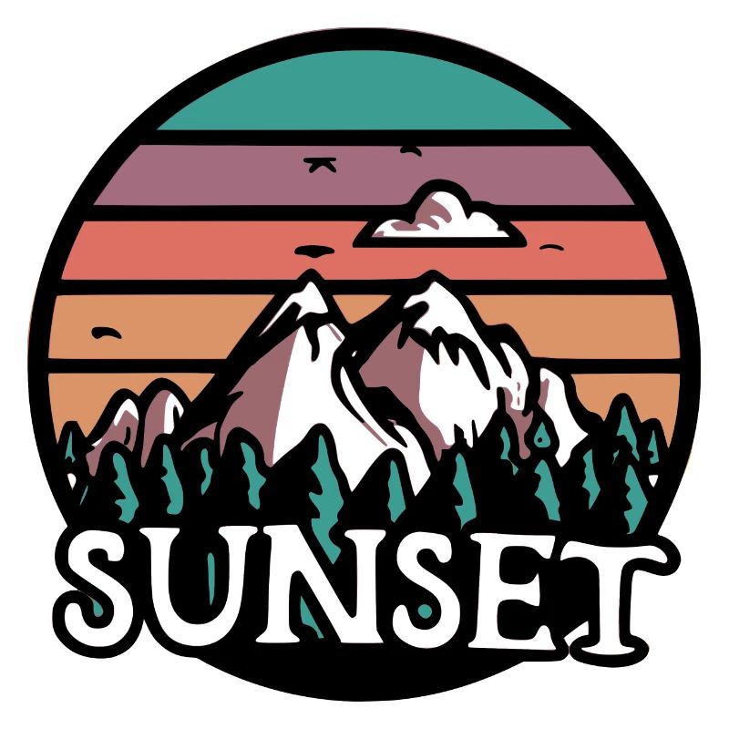 Sunset Berge