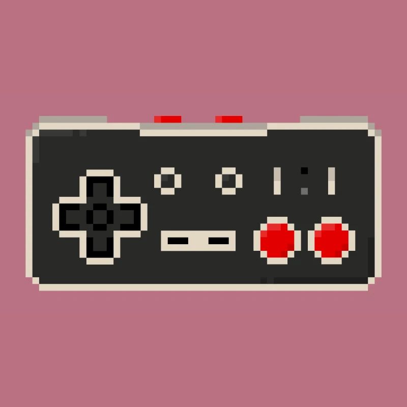 Verpixelter Retro-Controller