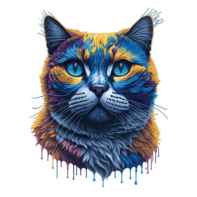 Splash Art British Cat Expression