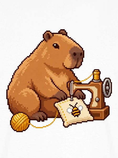 Capybara Pixel Art Designerin – Näherin