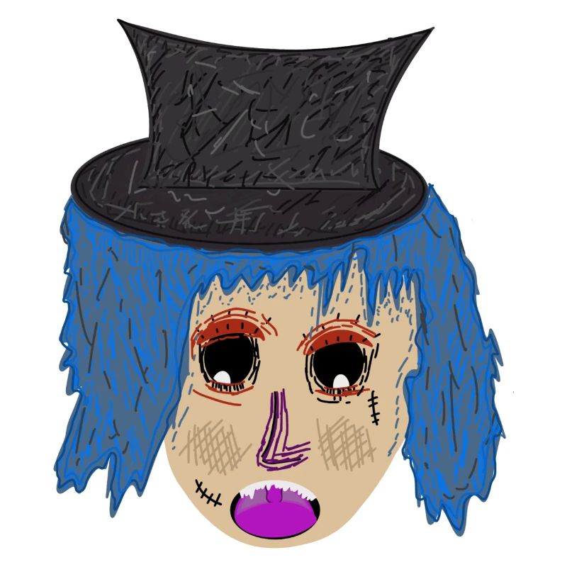 Crazy, cool, fancy "Blue Head"