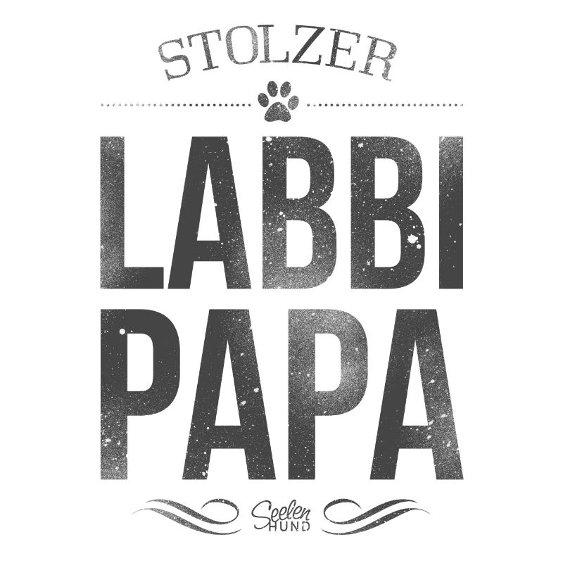Stolzer Labrador-Papa