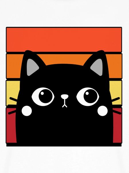 Katze und bunter Hintergrund