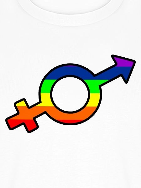 Gender-Transgender-Logo mit Regenbogen