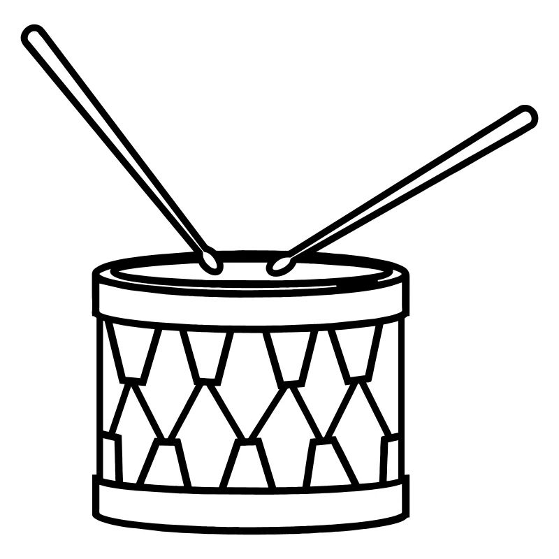Transparent drum decoration