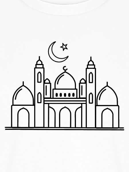 Moschee religiöse Kultstätte transparent