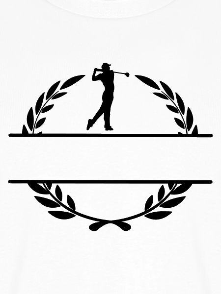 Golfer im Lorbeerkranz