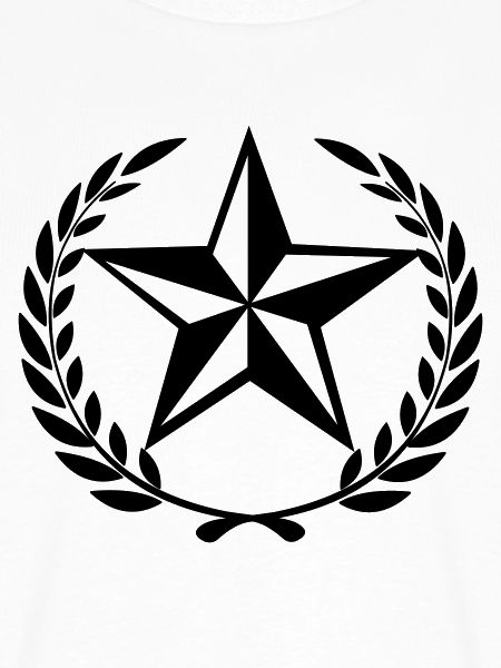 Stern im Lorbeerkranz