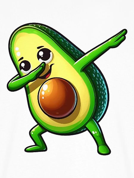 Avocado Dance: Fröhliche Avocado-Tanzfigur