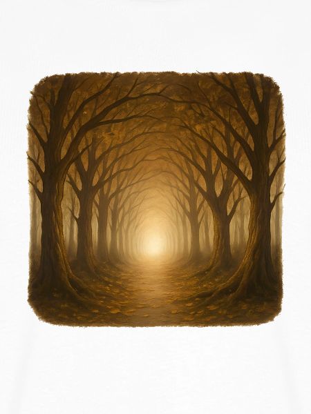 Mystyischer Herbstwald Sonnenlicht