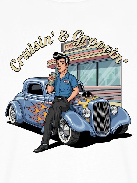 Retro Drive-In Rockabilly Design