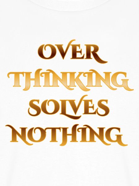 Überlegendes Zitat Gestaltung - Overthinking