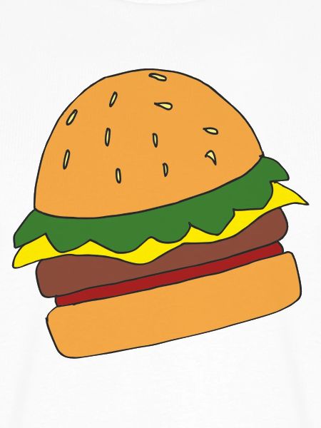 Lustiger Hamburger Cartoon-Print