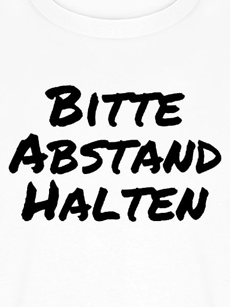 Bitte Abstand halten