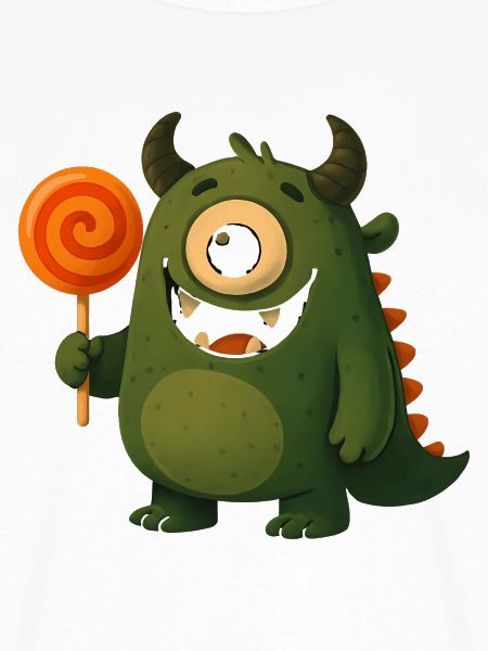 Kulleraugen Monster mit Lutscher