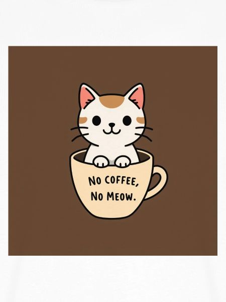 Katzenkaffee Spruch Design