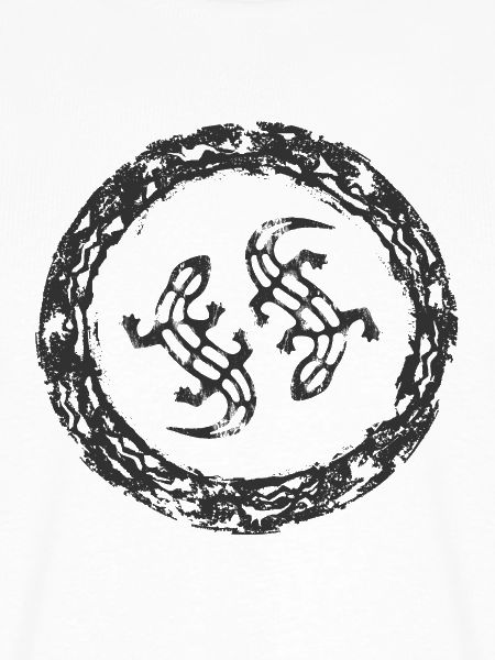 Gecko YinYang Kreismotiv