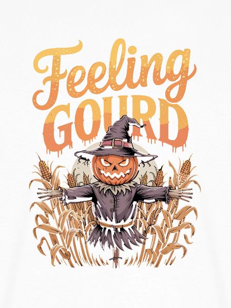 Feeling Gourd Halloween Kürbis Vogelscheuche