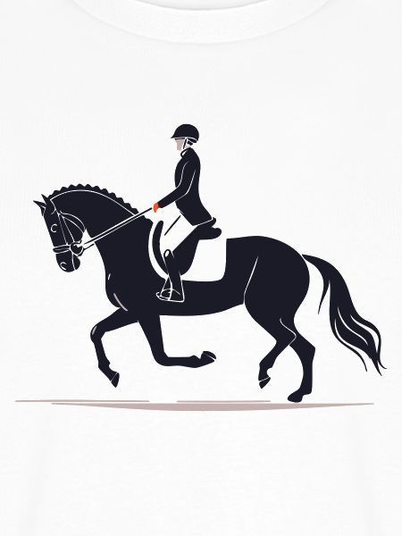 Reiter im Galopp Silhouette