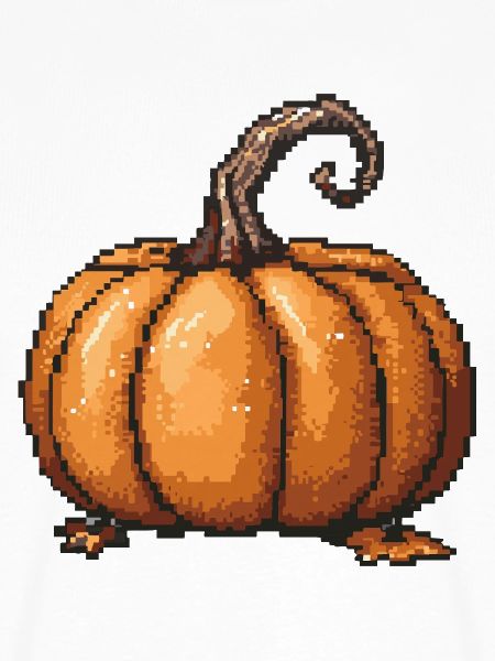 Pixel Kürbis Retro Halloween