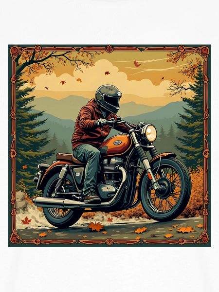 Tapestry Biker Landscape