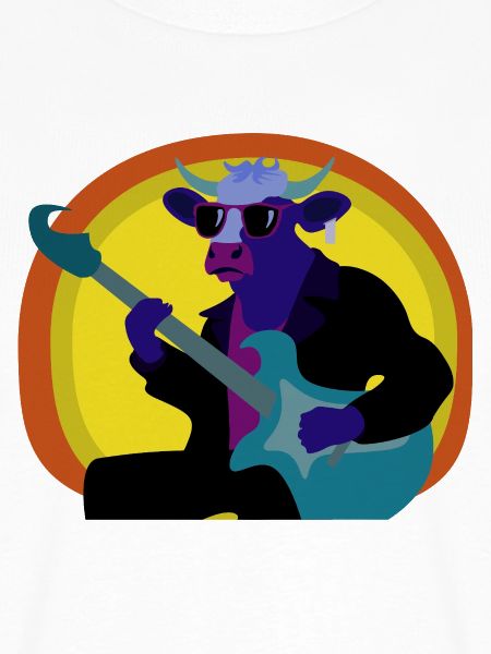 Rock-Cow auf der Bühne