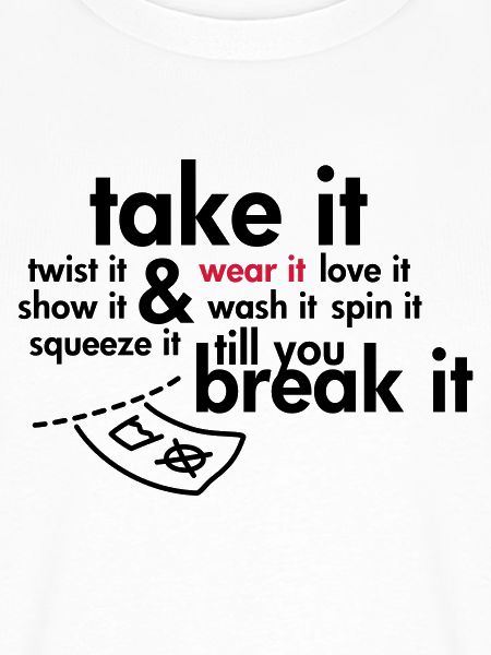 Take it & wear it..