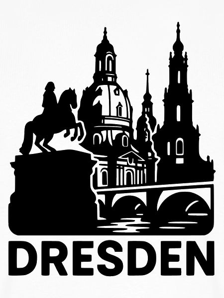 dresden wahrzeichen silhouette