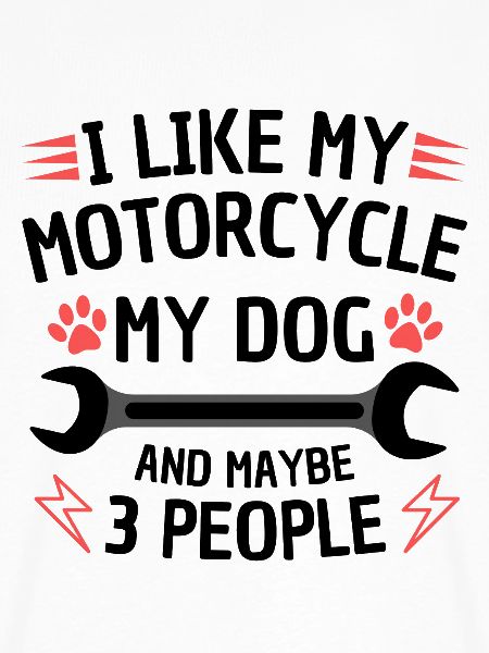 Motorrad Hund Lustiges Zitat