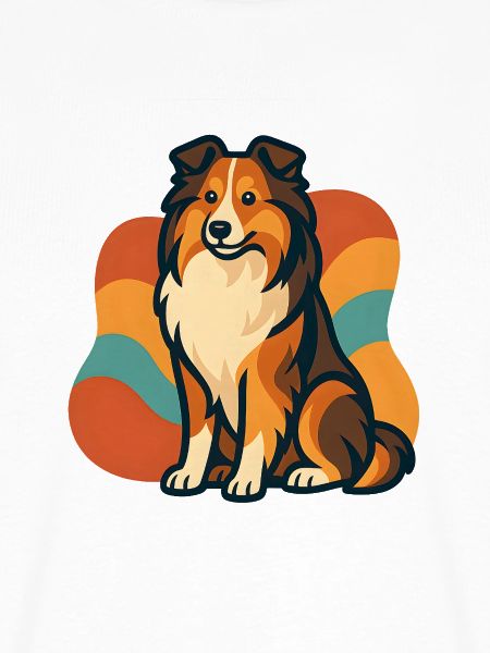 Lebhafter Shetland-Schäferhund Sunburst