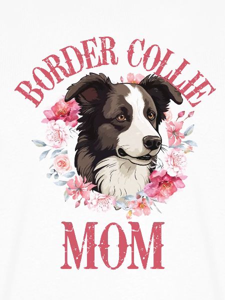 Border Collie Mama Blumen