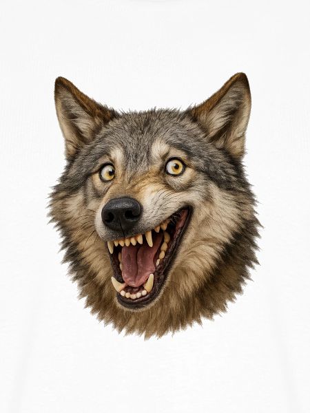 Wolfskopf Wildes Maul