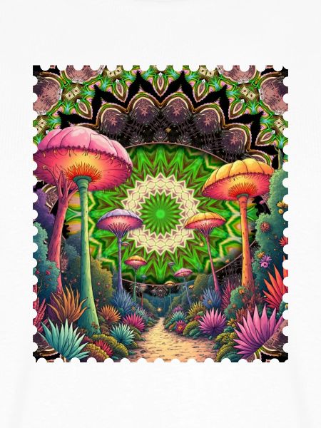 Psychedelische Pilzlandschaft Mandala