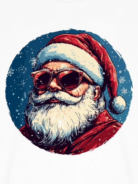 Santa Weihnachtsmann mit Sonnenbrille