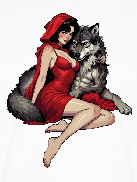 Rotkäppchen mit dem bösen Wolf